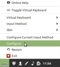 Fcitx Keyboard Icon Select Configure